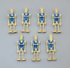 LEGO Star Wars 7 Battle Droid Pilots tan blue insignia minifigures 75086 7929