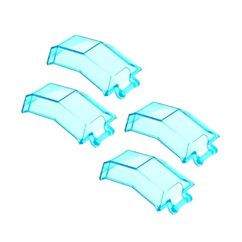 4x LEGO Windshield 4x4x4 Transparent Light Blue Window Handle 63791 11289
