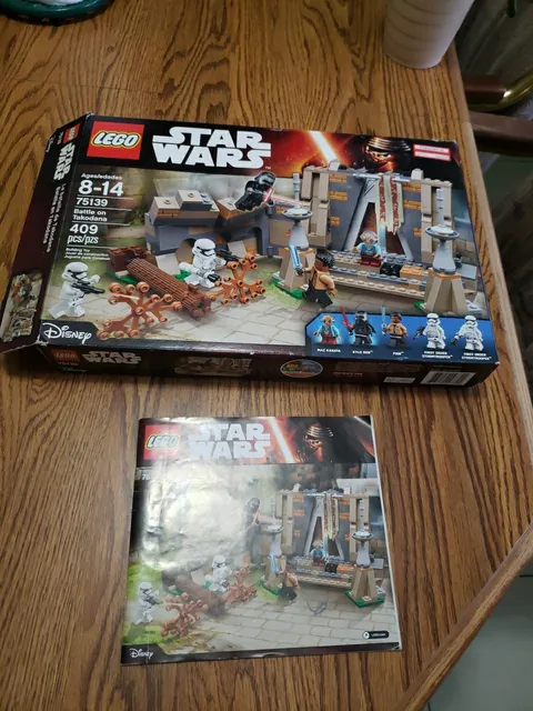 Lego Star Wars Set 75139 Battle On Takodana Instruction Manual + Box Only VG+