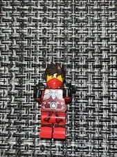 LEGO NINJAGO Movie Kai Red Ninja Minifigure w/ Armor, Hair & Backpack