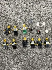 LEGO City Police & Prisoner Minifigure Lot – 9 Figures Plus Accessories