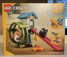 LEGO Creator 3-in-1 Hamster Wheel 416-Pc Set 31155 New