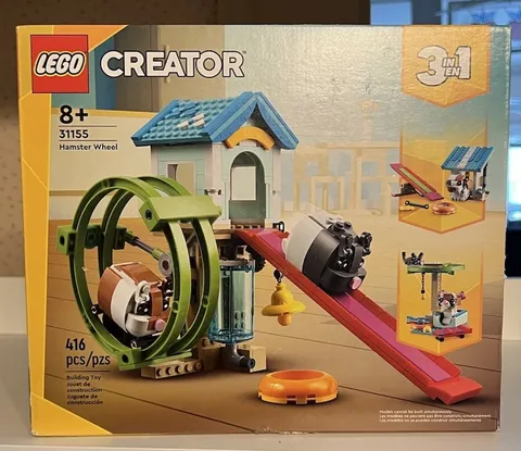 LEGO Creator 3-in-1 Hamster Wheel 416-Pc Set 31155 New