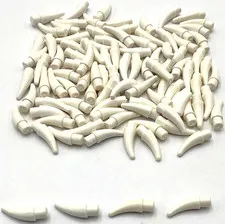 Lego 100 New White Barb / Claw / Horn / Tooth - Small Parts
