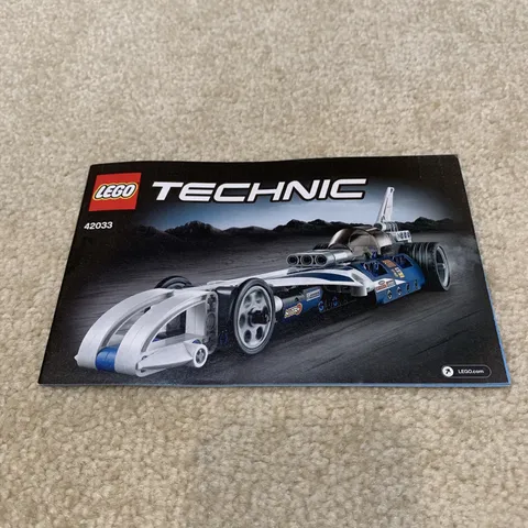 LEGO 42033 Technic Record Breaker Set Instruction Manual Booklet