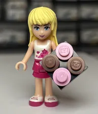 LEGO Friends Stephanie Magenta Layered Skirt 3183, 30105 Mini Doll frnd0008