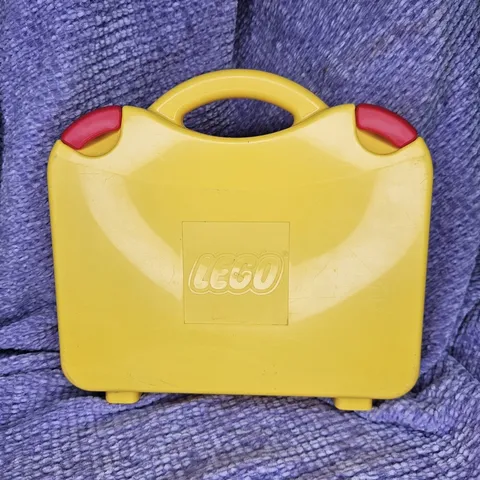 Vintage LEGO Yellow Building Bricks Carry Case Organizer
