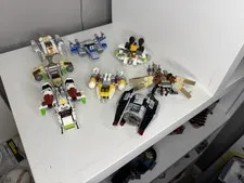 LEGO Star Wars Mixed Spaceship Bulk Lot of Assembled Models/Vehicles Multicolor