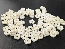 Lego 100x New White Plate, Round 2 x 2 with Axle Hole # 4032 Lot MOC