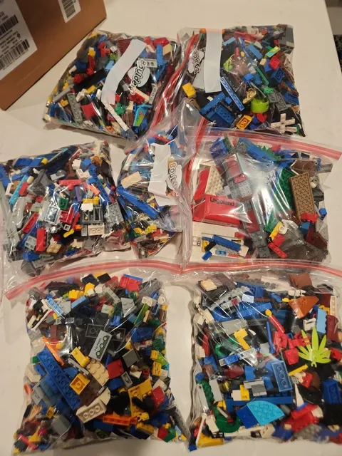 Large Lot Of 15 lbs Assorted LEGO Building Blocks Bulk Parts & Pieces Variety