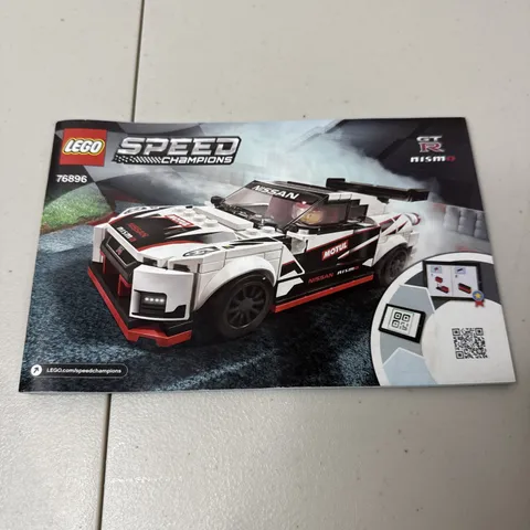 LEGO Speed Champions Nissan GT-R Nismo 76896 Instruction Booklet