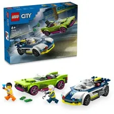 LEGO City Police Car Chase Chase the Muscle Car! Toy Toy Present Block Boys Girl