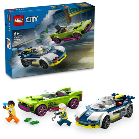 LEGO City Police Car Chase Chase the Muscle Car! Toy Toy Present Block Boys Girl