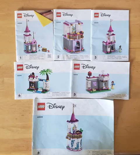 LEGO Friends  43205. 1-6 MANUALS BOOKS  Only Princess Ultimate Adventure 