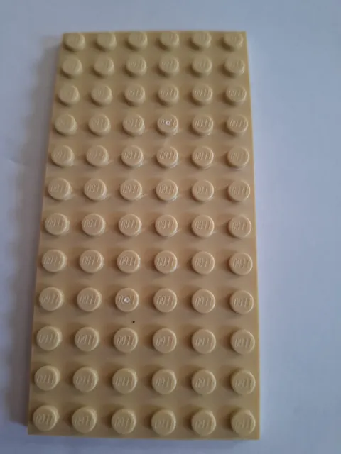 No 446 1x Lego plate 6x12.  3028 Beige