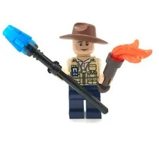 LEGO Vet Fedora Hat minifigure Jurassic World 75919 dinosaur