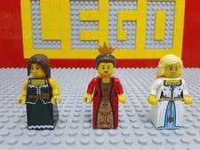 LEGO Castle Mini Figures Princess Queen Resident Clerk Female Dress Set