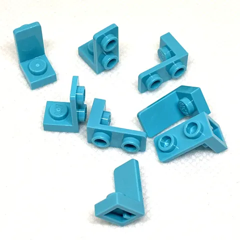 LEGO Parts - Medium Azure Bracket 1 x 1 - 1 x 2 Inverted - No 73825 - QTY 8