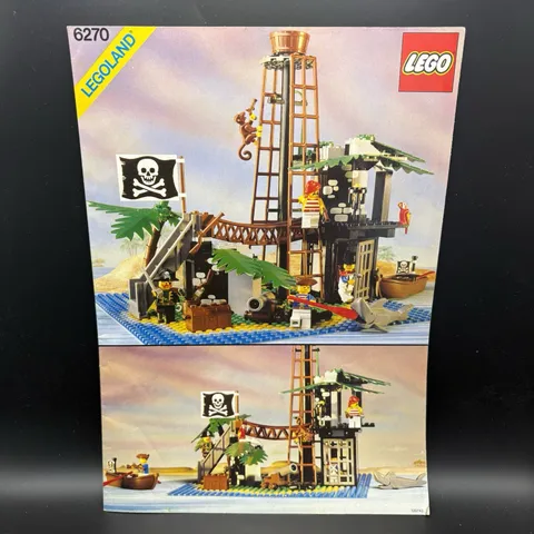 Lego Pirates Forbidden Island 6270 Vintage 1989 - Instruction Booklet Only