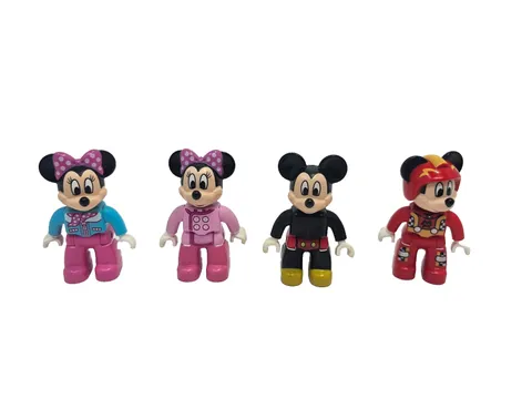 LEGO Duplo Disney Mickey Mouse Minnie Mouse Roadster Racers Figure Lot of 4