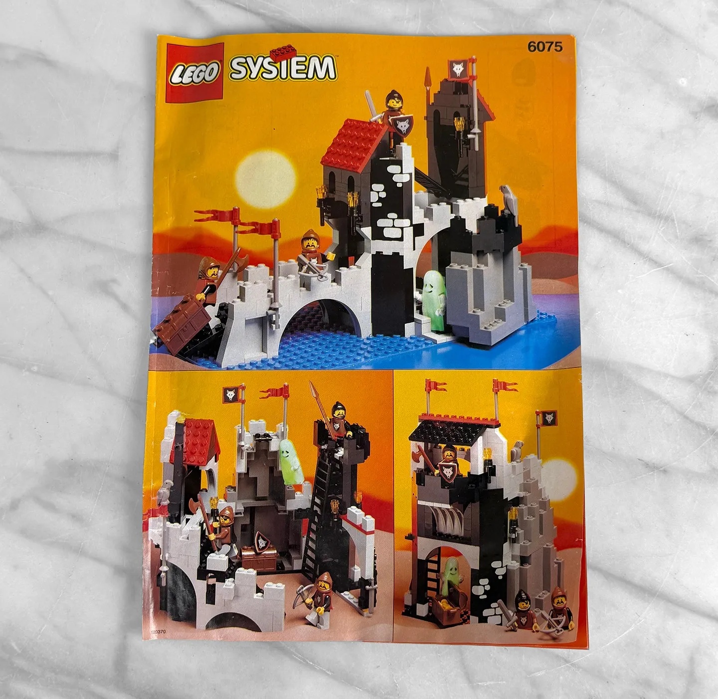Lego Castle Wolfpack Tower 6075 Instruction Booklet - 1992