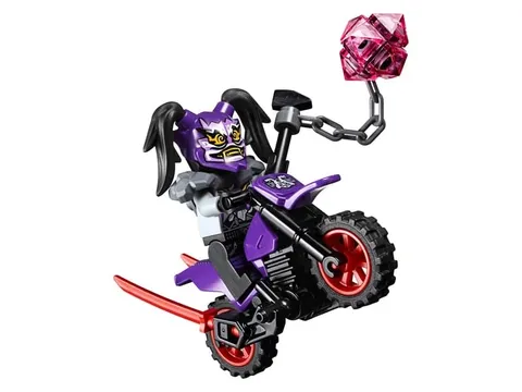 LEGO Ninjago Ultra Violet Minifigure w Mask of Hatred and Motorcycle