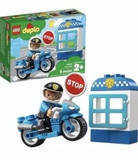 Lego DUPLO 10900 Police Bike  - 8 Pieces - Age 2+ Building Toy Kits