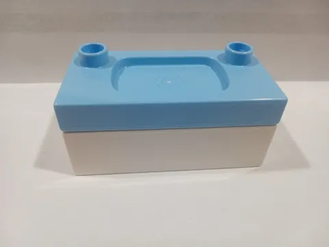 Lego Duplo 2 Thin Blue Sink and White 2X4 Base