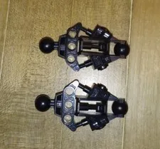 2 Lego Black part 47328 Bionicle Vahki Leg Lower Section Hero Factory piece too