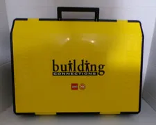 LEGO Technic 1993 Black & Yellow Storage Case Building Connections Size 15x11x3