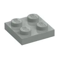 LEGO Part 3022 - Light Gray Plate 2 x 2