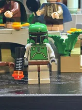 LEGO Star Wars Boba Fett Minifigure w/ Green Helmet, Jetpack & Blaster SW0002
