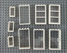 LEGO Window and Door lot w/trans clear glass FREE SHIPPING