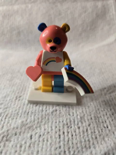 LEGO Collectible Minifigure Series 19 Rainbow Bear Suit Guy Complete 