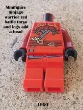 LEGO Minifigure Ninjago Warrior Red Battle Torso And Legs Add A Head