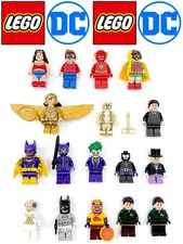 LEGO DC  (17) MINIFIGURE LOT * BATMAN ROBIN ALFRED WONDER WOMAN FLASH PENGUIN