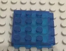 LEGO Trans-Dark Blue Hinge Vehicle Roof 4 x 4