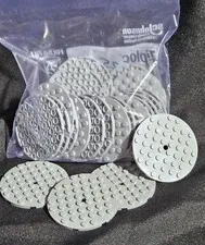 LEGO Light Bluish Gray 8x8 Round Plates with Hole Lot of 25 Part 74611 Brand New