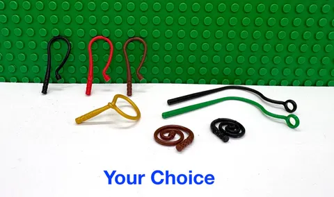 LEGO Minifigure Whips  "You Pick Your Color and Qty" NEW