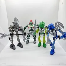 Lot of 4 Lego 8590 Guurahk, 8616 Vorzakh, 8567 Lewa Nuva, 8602 Nokama (no foot)