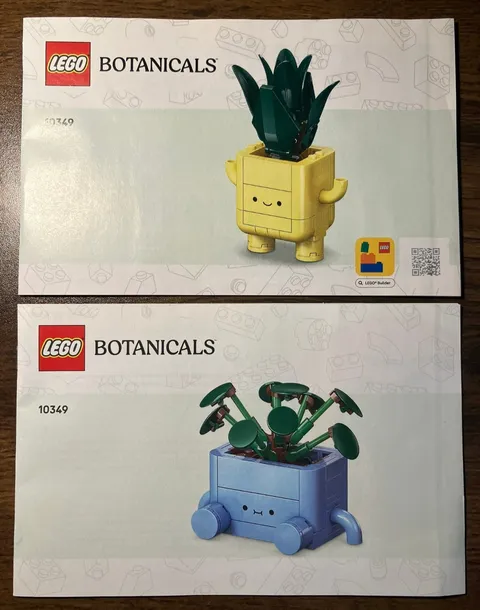 LEGO BOTANICALS 10349 Happy Plants Instruction Manual Booklets Only