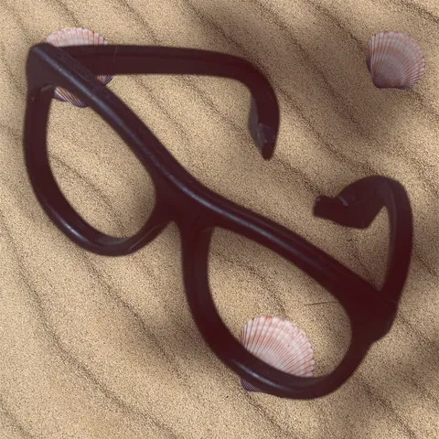 Barbie Doll BLACK Small Glasses Sunglasses Shades Ken Clone Bratz
