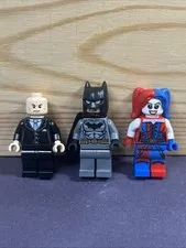 LEGO DC Batman Minifigure Lot Of 3 Batman, Alfred, & Harley Quinn