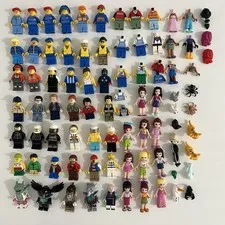 Authentic Lego Mini Figures Mix Lot  & Parts (50+ Mini Figures and Pets/insects)