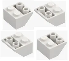 LEGO ® 4x slope negative 2x2 white 76959 6366391 new inverted slope