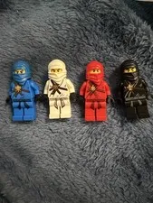 LEGO Ninjago Kai Jay Cole Zane Minifigure Lot of 4 (Read Description)