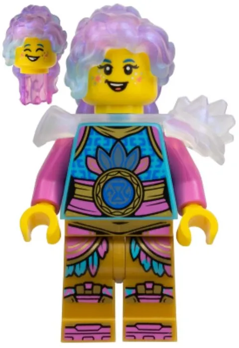 LEGO® Minifig drm104 - Izzie - Satin Trans-Clear Armor