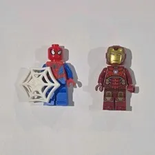 LEGO Marvel Minifigures Spider-Man & Iron Man w/ Web Accessory