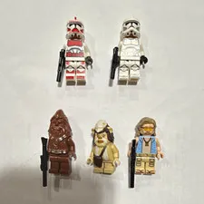 OFFICIAL LEGO Star Wars Minifigures Lot of 5 Chewbacca Troopers w/ Blasters