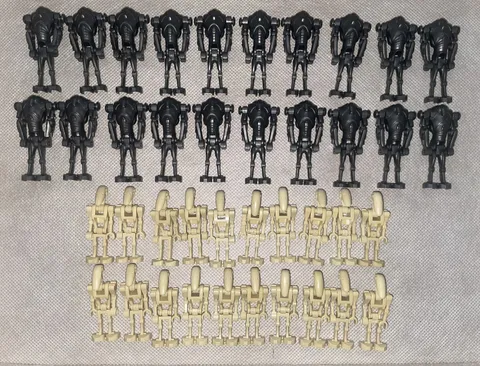 LEGO Star Wars Battle Droid & Super Battle Droid minifig Mixed Lot 20x B1 20x B2